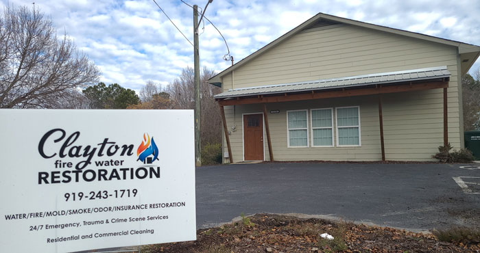 Clayton Fire and Water office building
